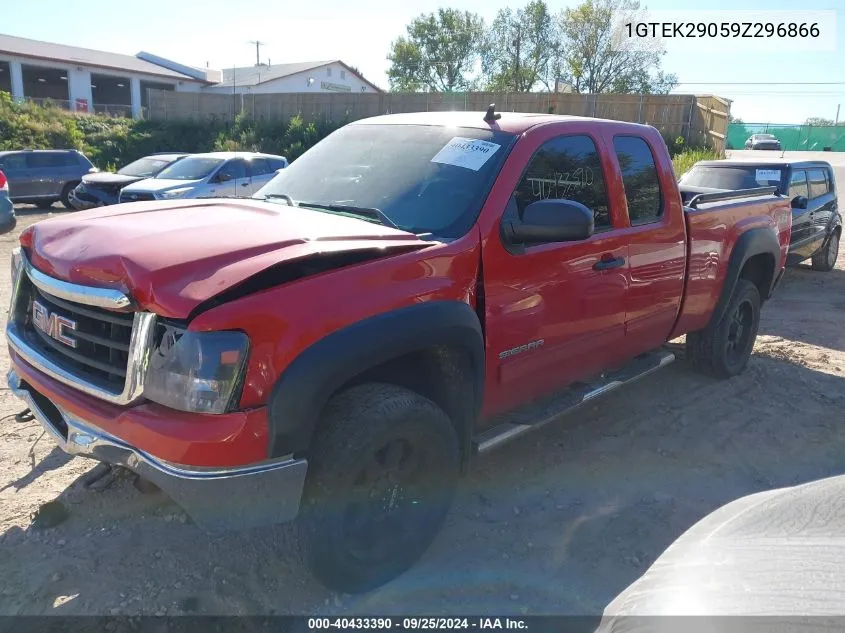 2009 GMC Sierra 1500 Sle VIN: 1GTEK29059Z296866 Lot: 40433390