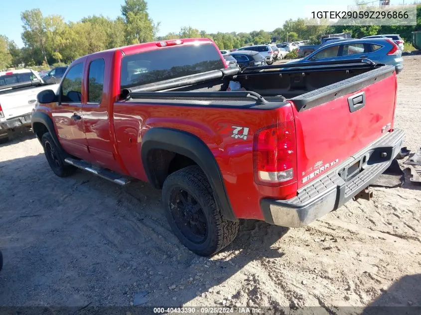 2009 GMC Sierra 1500 Sle VIN: 1GTEK29059Z296866 Lot: 40433390