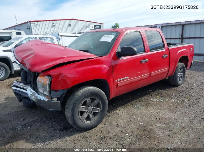 2009 GMC Sierra 1500 Sle VIN: 3GTEK23399G175826 Lot: 40453063