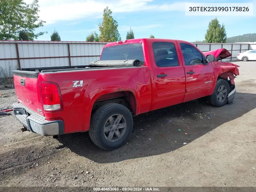 2009 GMC Sierra 1500 Sle VIN: 3GTEK23399G175826 Lot: 40453063