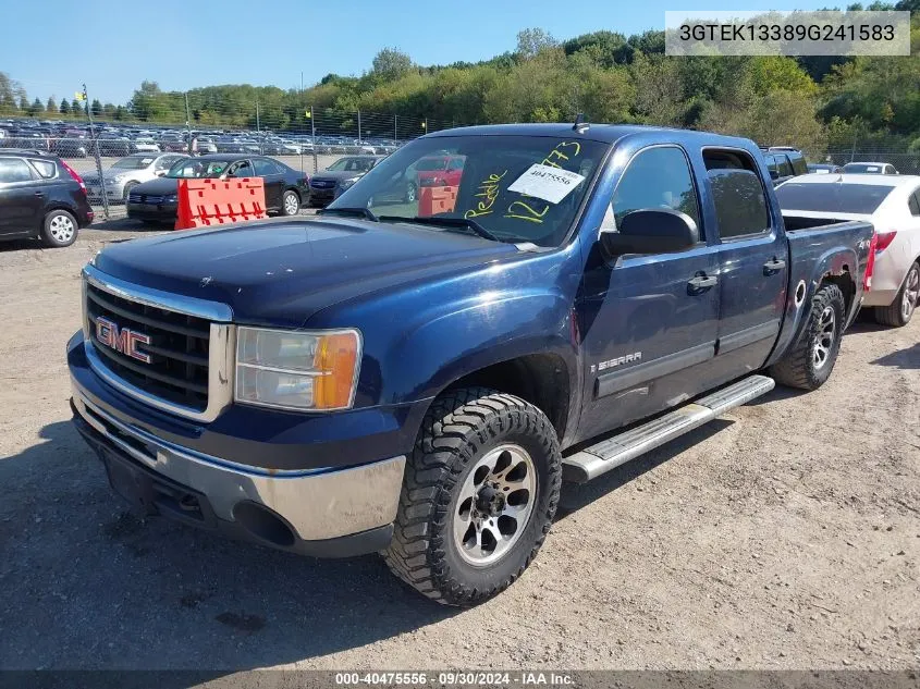 2009 GMC Sierra 1500 Work Truck VIN: 3GTEK13389G241583 Lot: 40475556