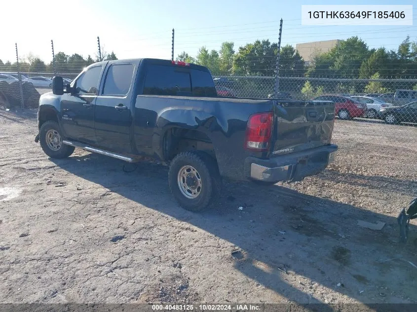 2009 GMC Sierra 2500Hd Slt VIN: 1GTHK63649F185406 Lot: 40483125