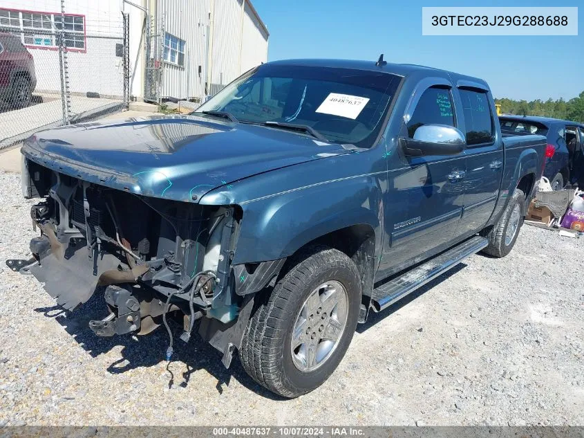 2009 GMC Sierra C1500 Sle VIN: 3GTEC23J29G288688 Lot: 40487637