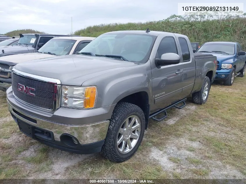 2009 GMC Sierra 1500 Sle VIN: 1GTEK29089Z131149 Lot: 40507588