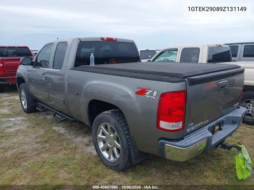 2009 GMC Sierra 1500 Sle VIN: 1GTEK29089Z131149 Lot: 40507588