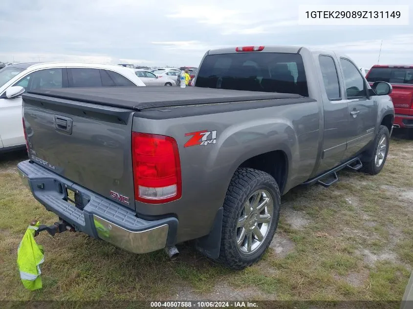 2009 GMC Sierra 1500 Sle VIN: 1GTEK29089Z131149 Lot: 40507588