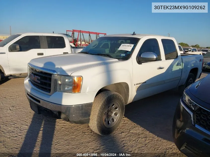 2009 GMC Sierra 1500 Sle VIN: 3GTEK23MX9G109262 Lot: 40513898