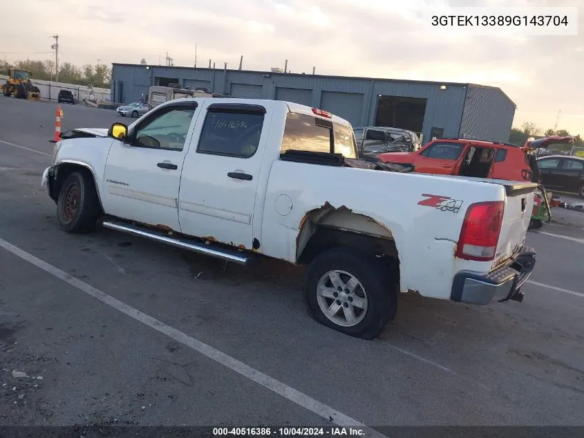 2009 GMC Sierra 1500 Work Truck VIN: 3GTEK13389G143704 Lot: 40516386