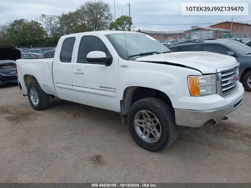 2009 GMC Sierra 1500 Slt VIN: 1GTEK39J99Z139470 Lot: 40530189