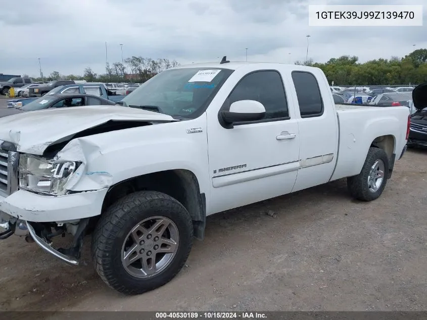 1GTEK39J99Z139470 2009 GMC Sierra 1500 Slt