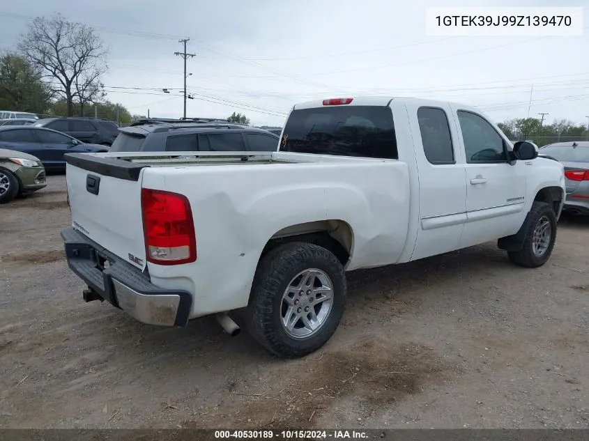 1GTEK39J99Z139470 2009 GMC Sierra 1500 Slt