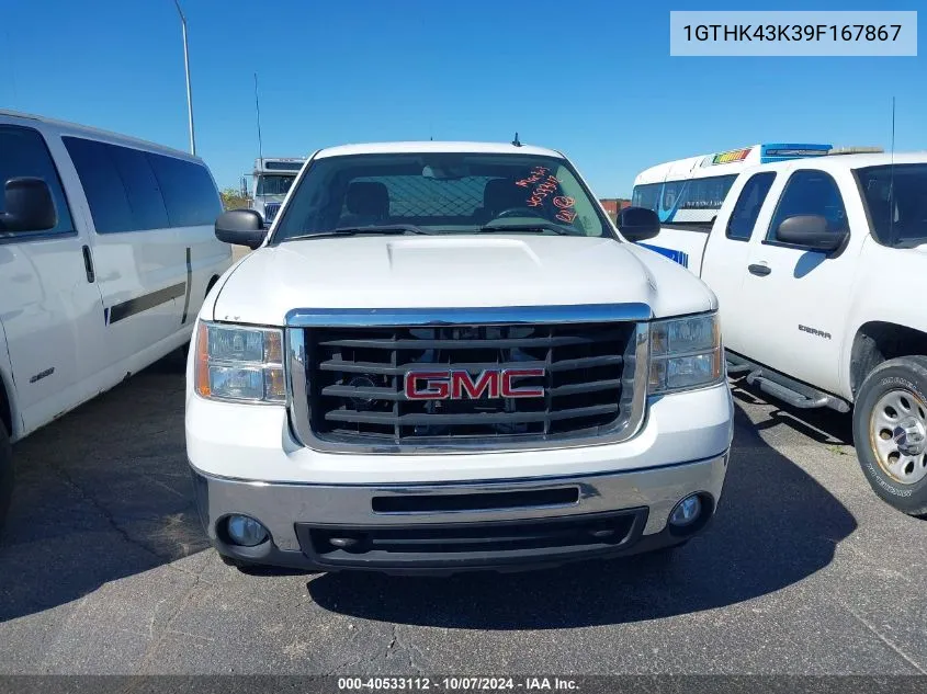 2009 GMC Sierra K2500 Heavy Duty VIN: 1GTHK43K39F167867 Lot: 40533112