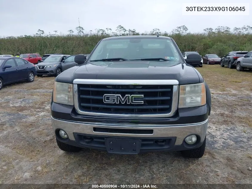 2009 GMC Sierra 1500 Sle VIN: 3GTEK233X9G106045 Lot: 40550904