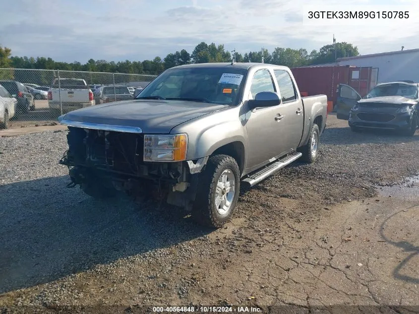 2009 GMC Sierra 1500 Slt VIN: 3GTEK33M89G150785 Lot: 40564848