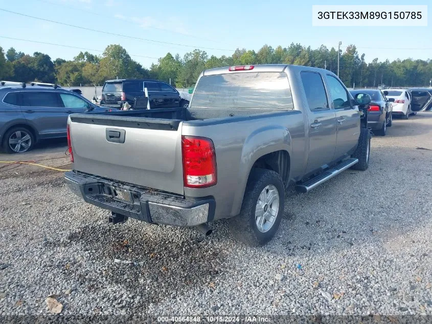 2009 GMC Sierra 1500 Slt VIN: 3GTEK33M89G150785 Lot: 40564848