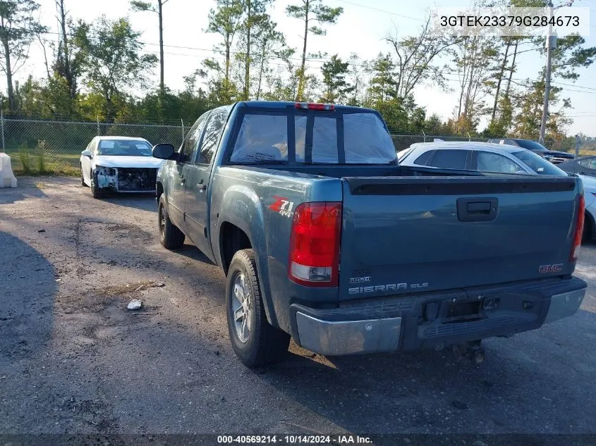 2009 GMC Sierra 1500 Sle VIN: 3GTEK23379G284673 Lot: 40569214