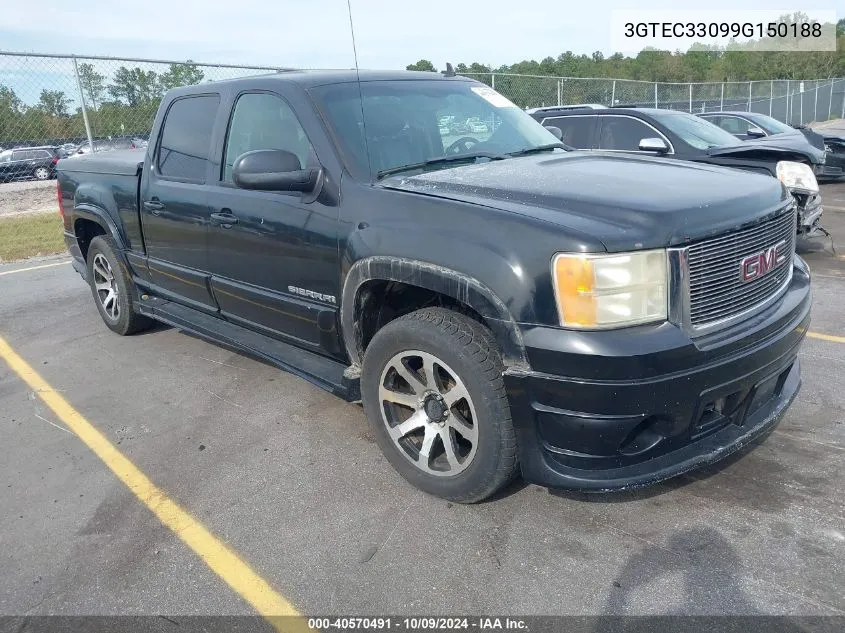 2009 GMC Sierra 1500 Slt VIN: 3GTEC33099G150188 Lot: 40570491