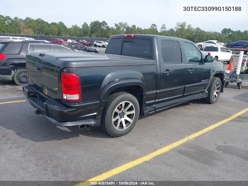 2009 GMC Sierra 1500 Slt VIN: 3GTEC33099G150188 Lot: 40570491