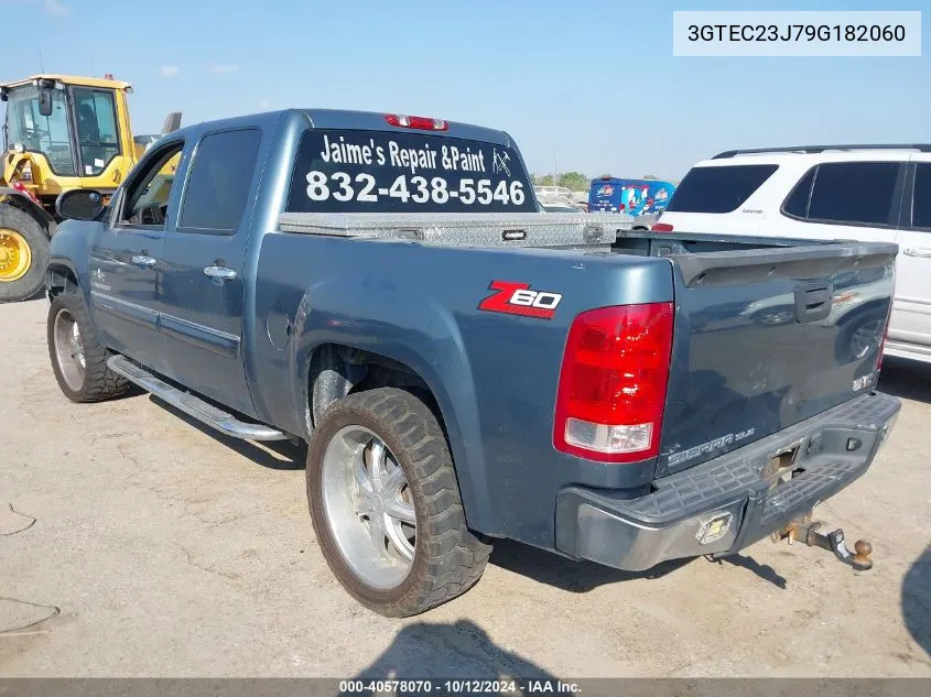 2009 GMC Sierra 1500 Sle VIN: 3GTEC23J79G182060 Lot: 40578070