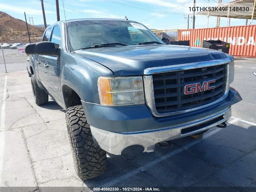 2009 GMC Sierra 2500Hd Sle VIN: 1GTHK53K49F148430 Lot: 40582330