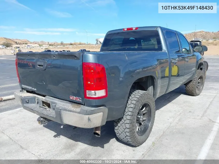 2009 GMC Sierra 2500Hd Sle VIN: 1GTHK53K49F148430 Lot: 40582330