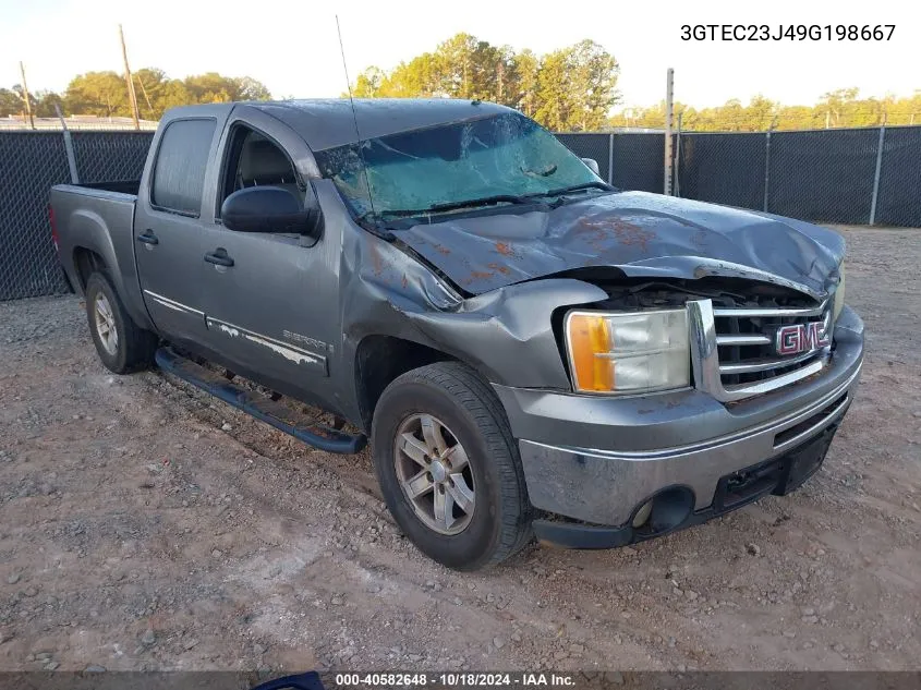 3GTEC23J49G198667 2009 GMC Sierra 1500 Sle