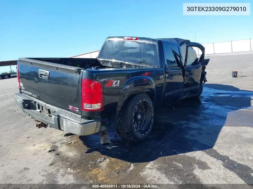 2009 GMC Sierra 1500 Sle VIN: 3GTEK23309G279010 Lot: 40585811