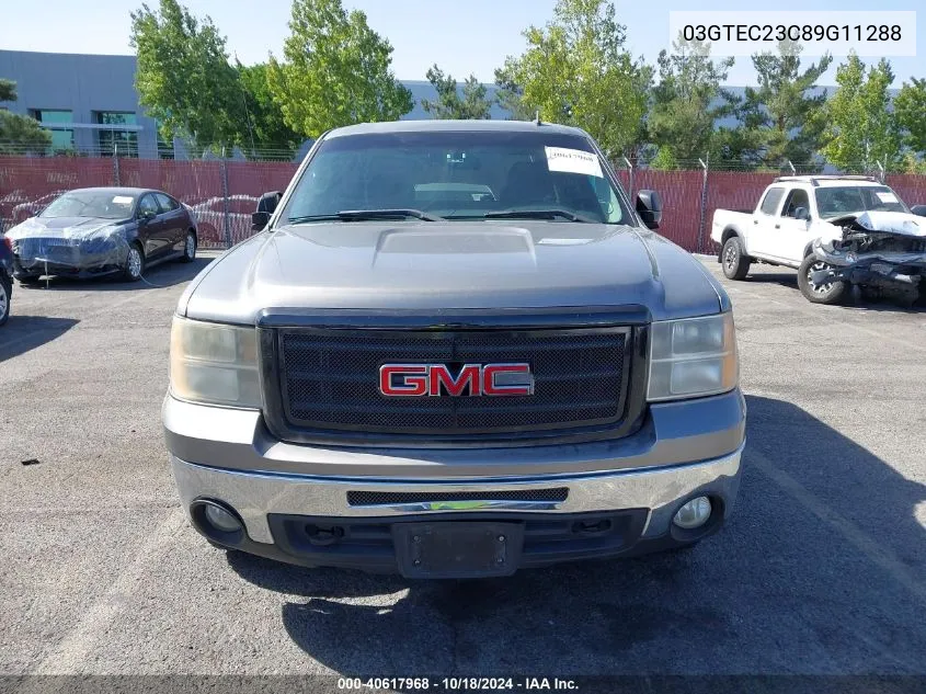 2009 GMC Sierra C1500 Sle VIN: 03GTEC23C89G11288 Lot: 40617968