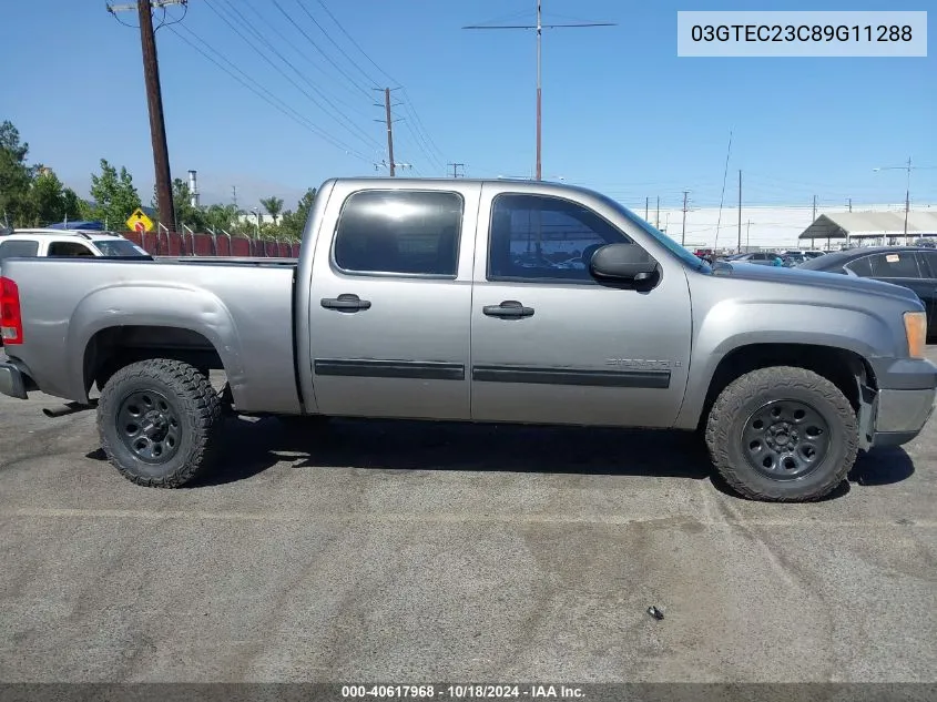 2009 GMC Sierra C1500 Sle VIN: 03GTEC23C89G11288 Lot: 40617968