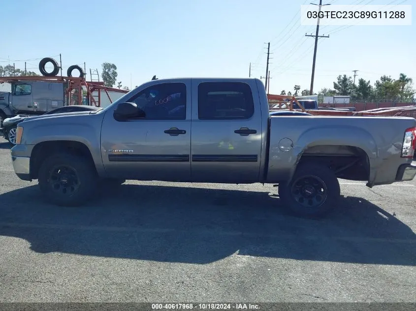 2009 GMC Sierra C1500 Sle VIN: 03GTEC23C89G11288 Lot: 40617968