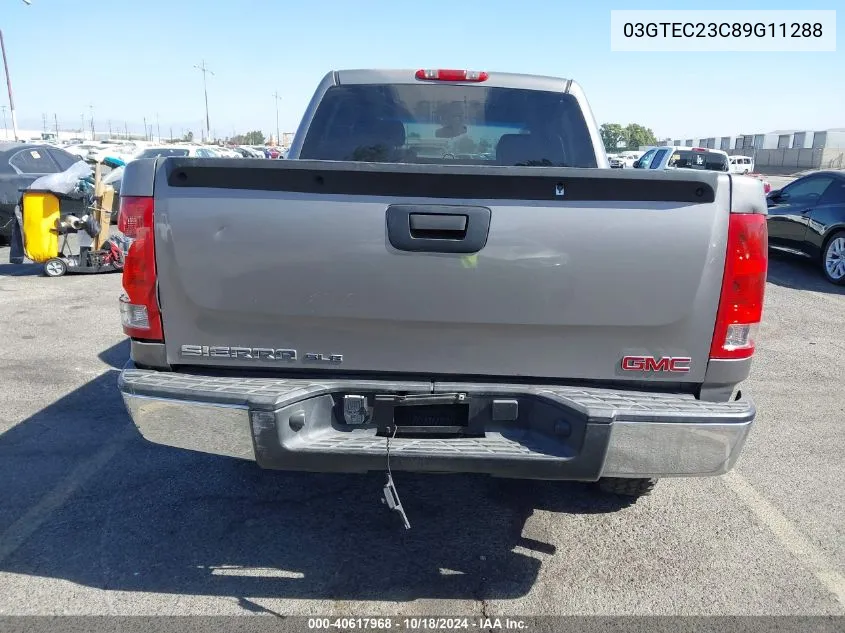 03GTEC23C89G11288 2009 GMC Sierra C1500 Sle