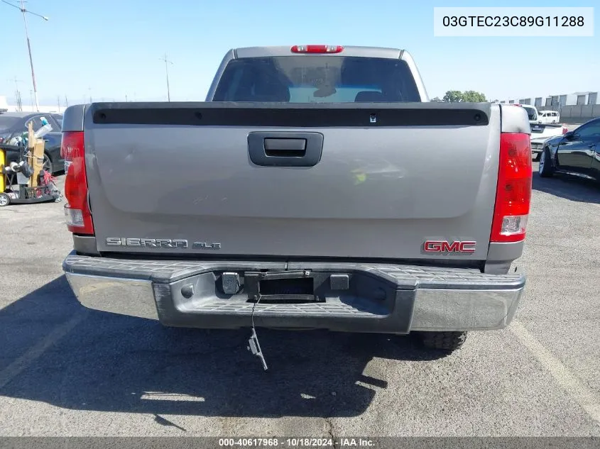 03GTEC23C89G11288 2009 GMC Sierra C1500 Sle