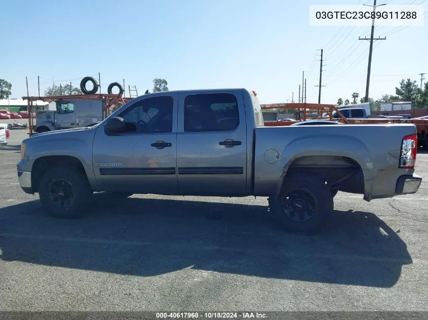 2009 GMC Sierra C1500 Sle VIN: 03GTEC23C89G11288 Lot: 40617968