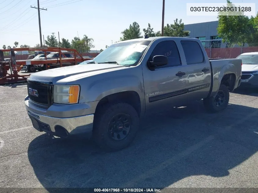 03GTEC23C89G11288 2009 GMC Sierra C1500 Sle