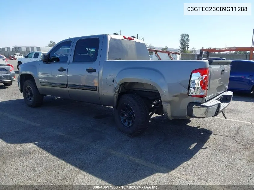 2009 GMC Sierra C1500 Sle VIN: 03GTEC23C89G11288 Lot: 40617968