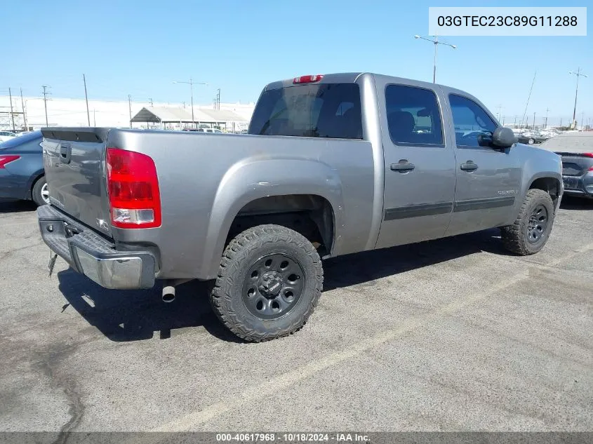 2009 GMC Sierra C1500 Sle VIN: 03GTEC23C89G11288 Lot: 40617968