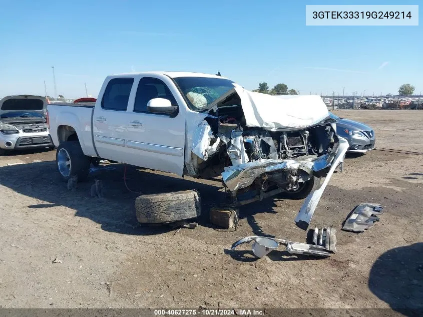 2009 GMC Sierra K1500 Slt VIN: 3GTEK33319G249214 Lot: 40627275