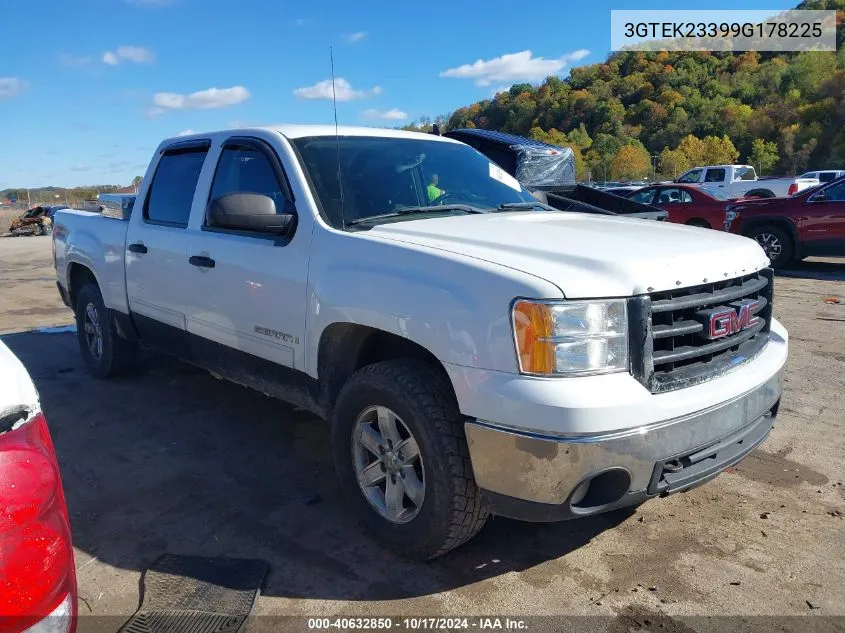 2009 GMC Sierra 1500 Sle VIN: 3GTEK23399G178225 Lot: 40632850