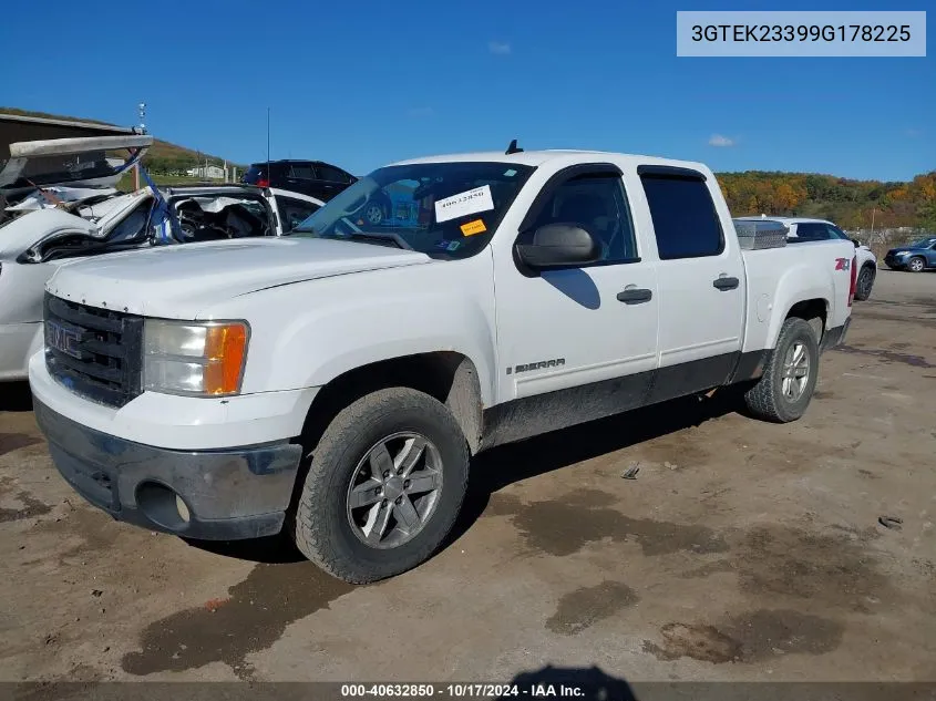 2009 GMC Sierra 1500 Sle VIN: 3GTEK23399G178225 Lot: 40632850