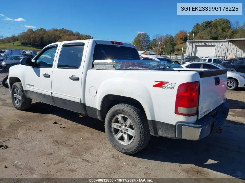 2009 GMC Sierra 1500 Sle VIN: 3GTEK23399G178225 Lot: 40632850