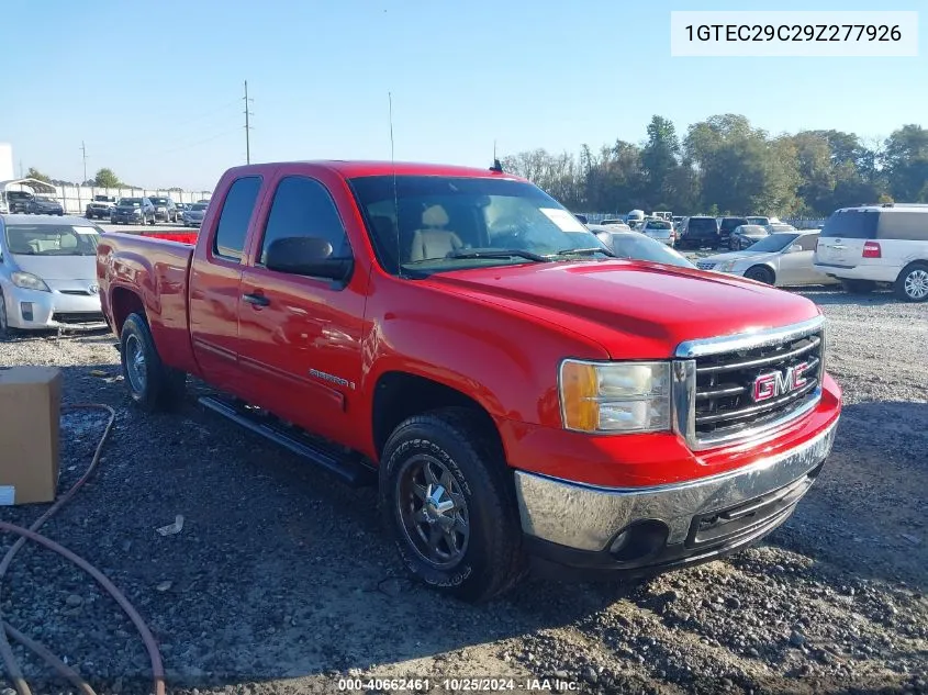 2009 GMC Sierra 1500 Sle VIN: 1GTEC29C29Z277926 Lot: 40662461