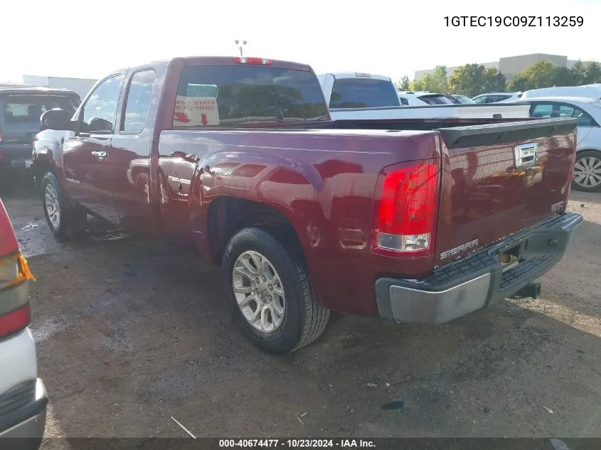 1GTEC19C09Z113259 2009 GMC Sierra 1500 Work Truck