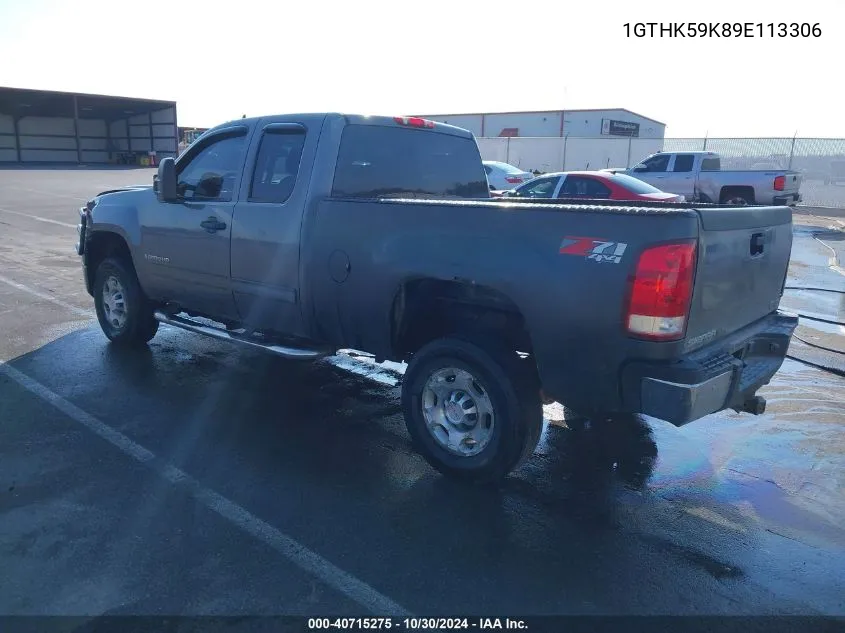 2009 GMC Sierra 2500Hd Sle VIN: 1GTHK59K89E113306 Lot: 40715275