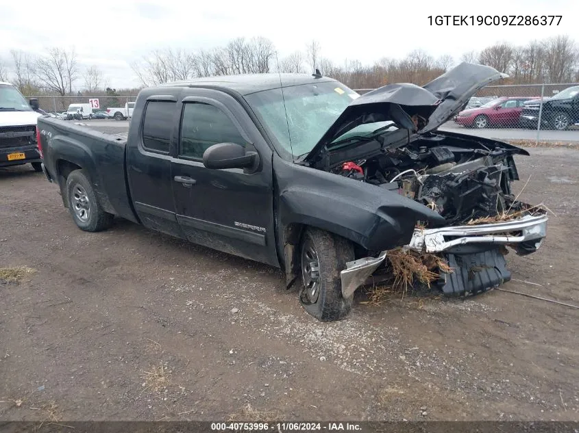 2009 GMC Sierra 1500 Sl VIN: 1GTEK19C09Z286377 Lot: 40753996