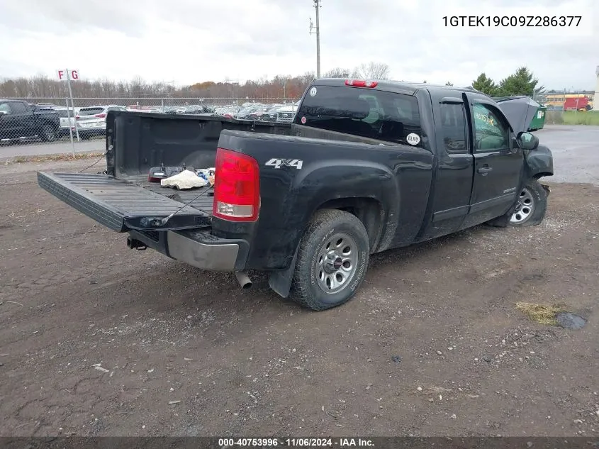 2009 GMC Sierra 1500 Sl VIN: 1GTEK19C09Z286377 Lot: 40753996