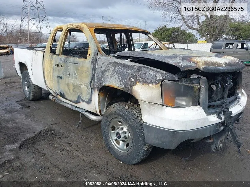 2010 GMC Sierra 2500Hd VIN: 1GT5CZBG0AZ236575 Lot: 11982088