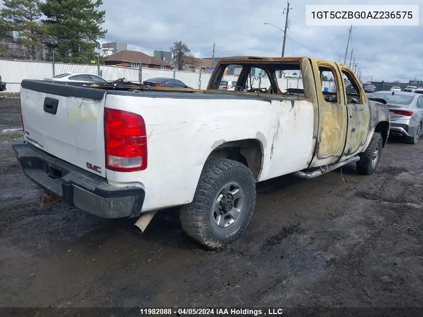 2010 GMC Sierra 2500Hd VIN: 1GT5CZBG0AZ236575 Lot: 11982088