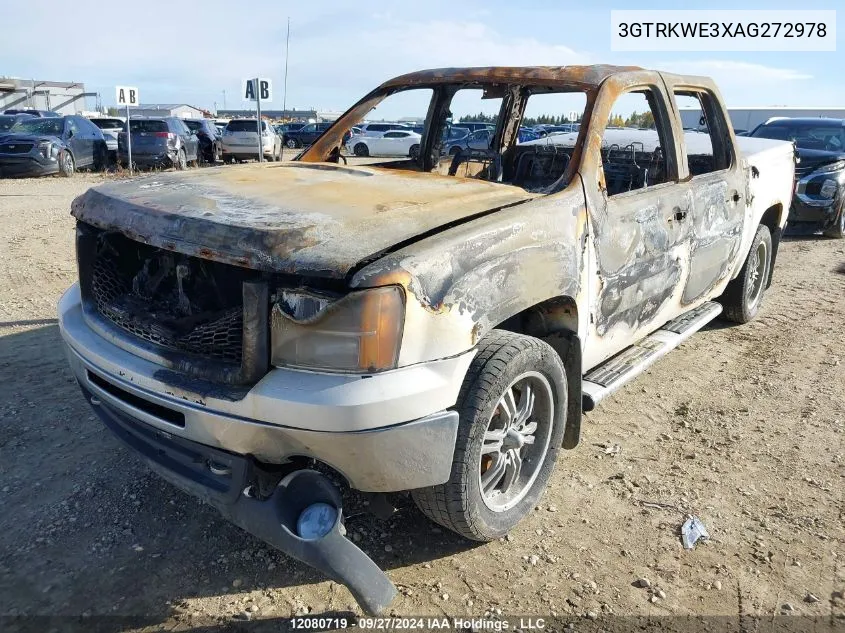 2010 GMC Sierra 1500 VIN: 3GTRKWE3XAG272978 Lot: 12080719