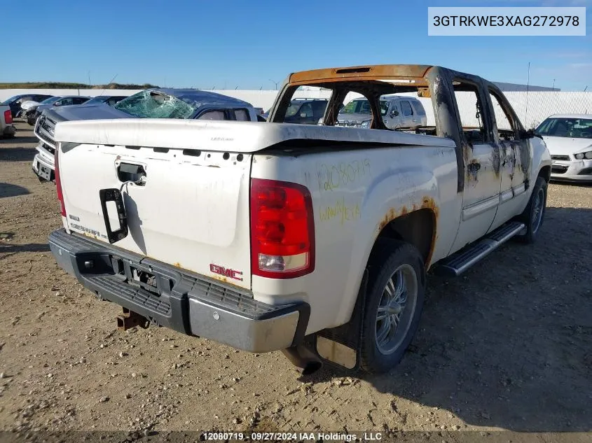 2010 GMC Sierra 1500 VIN: 3GTRKWE3XAG272978 Lot: 12080719