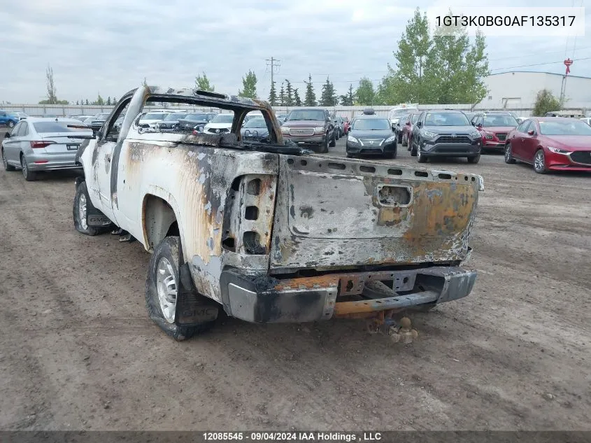 1GT3K0BG0AF135317 2010 GMC Sierra 2500Hd